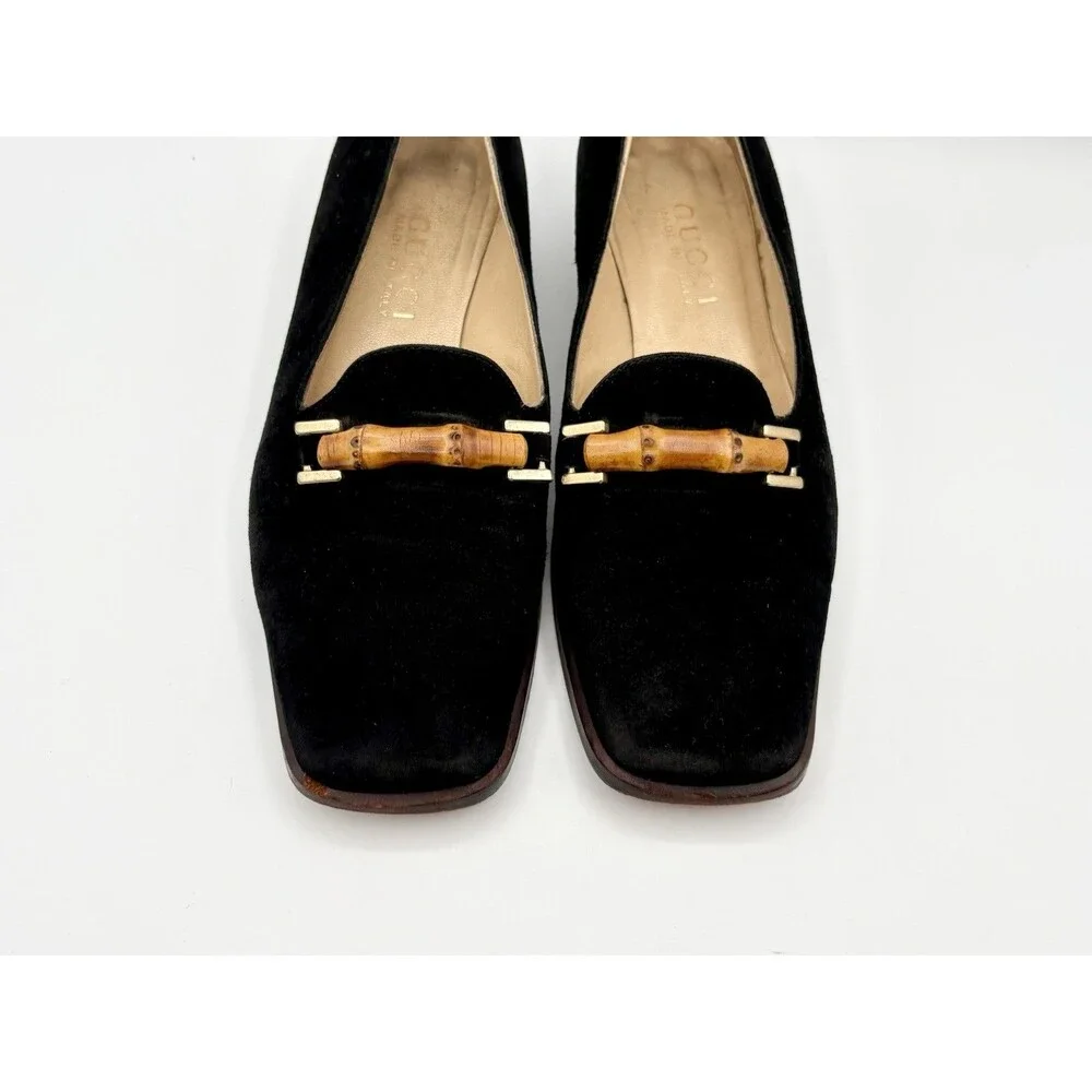 Gucci black suede